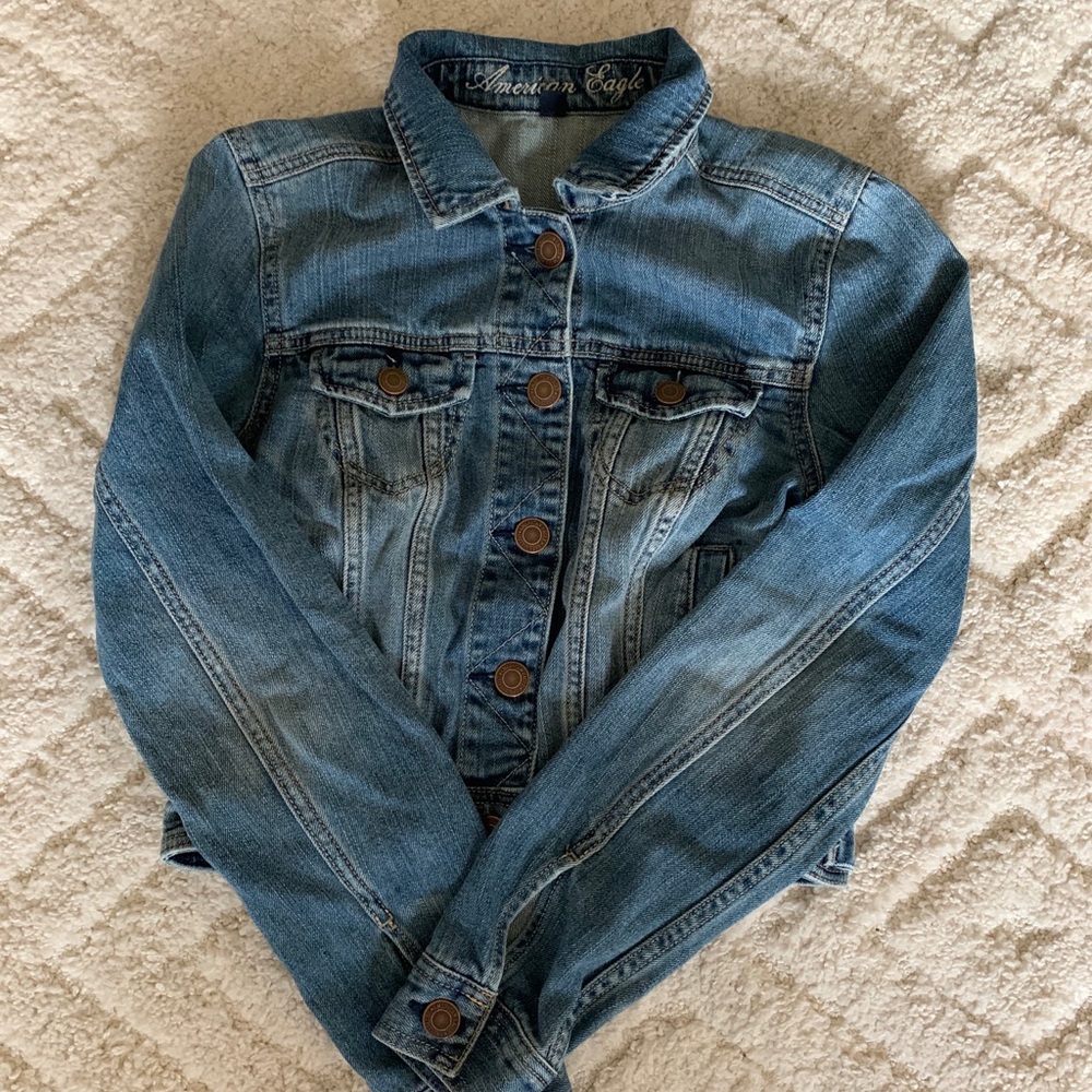 American Eagle Crop Jean Jacket